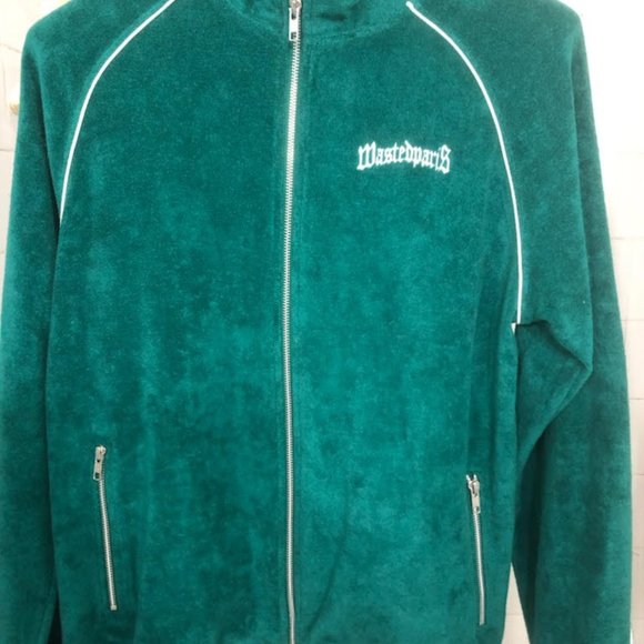 WASTED PARIS FRANCE ICONIC TERRY ZIP UP CLASSIC JACKET SIZE M - Picture 3 of 9